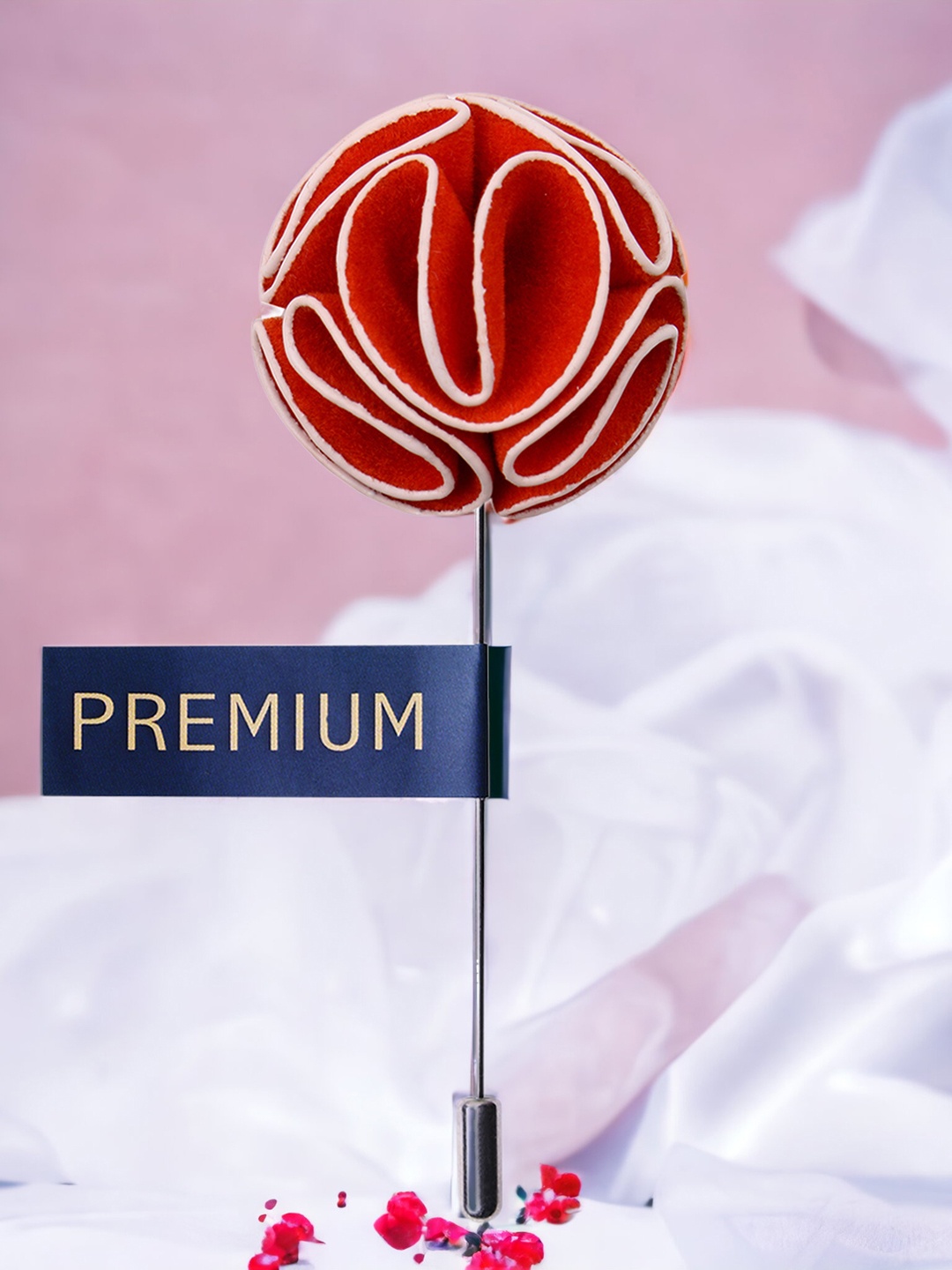 

PELUCHE Unisex Orange So Soothing Brooch Lapel Pin