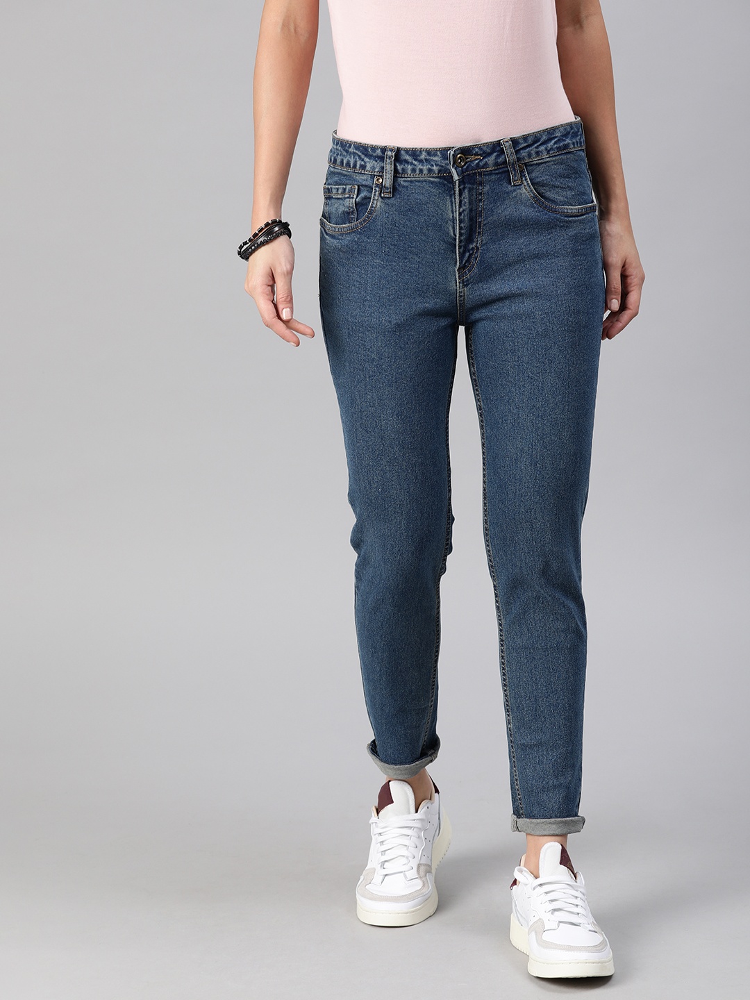 

Roadster Women Blue Skinny Fit Mid-Rise Clean Look Jeans