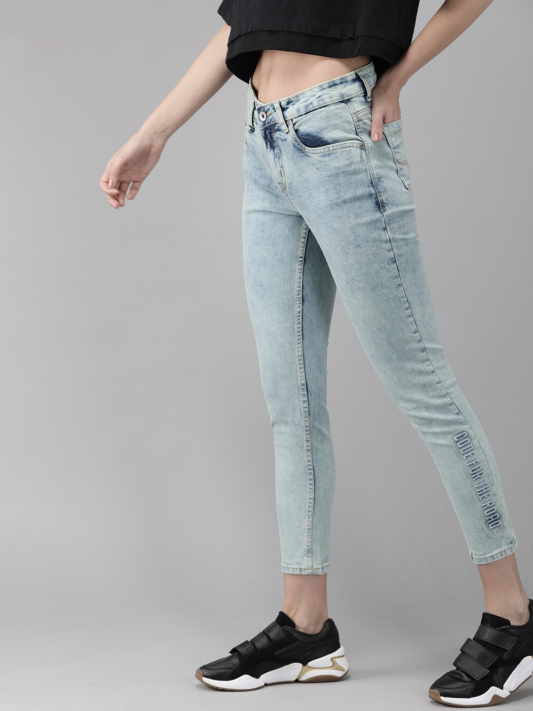 

Roadster Women Blue Skinny Fit Mid-Rise Clean Look Jeans