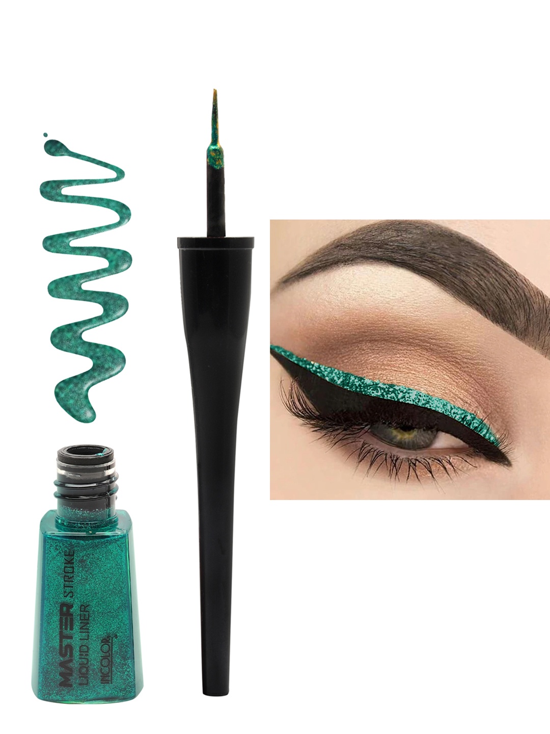 

INCOLOR Master Stroke Liquid Eyeliner - 09 Envy, Green