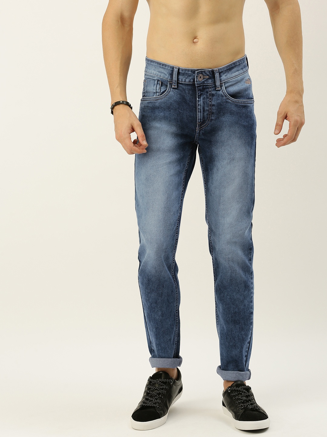 

Flying Machine Men Blue Jackson Skinny Fit Low-Rise Clean Look Stretchable Jeans