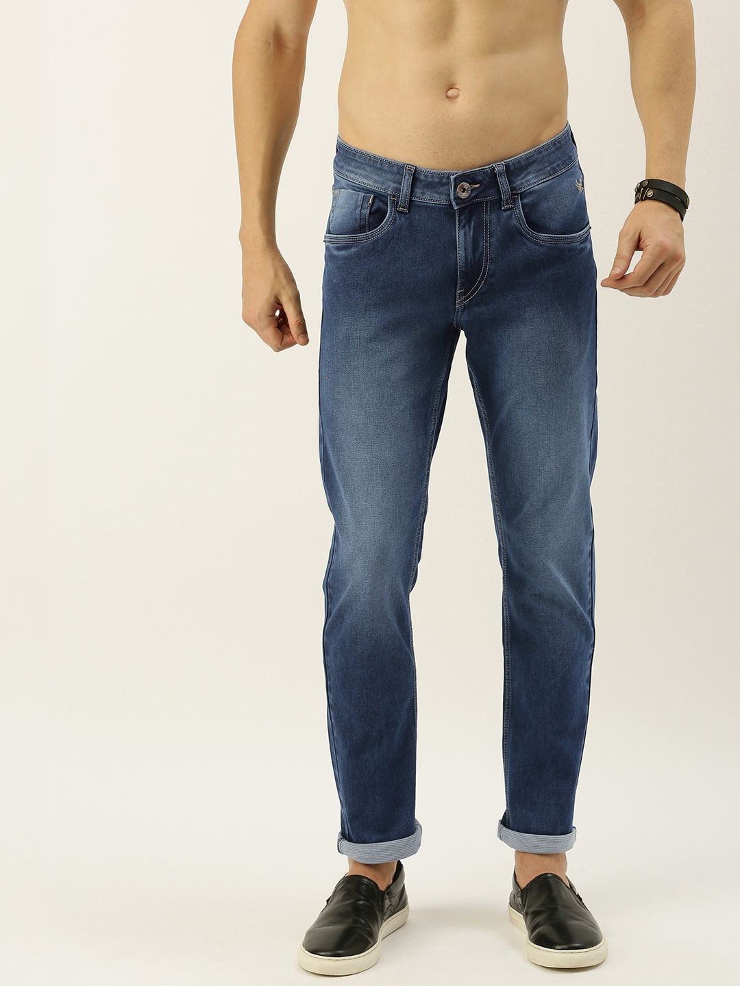 

Flying Machine Men Blue Jackson Skinny Fit Low-Rise Clean Look Jeans