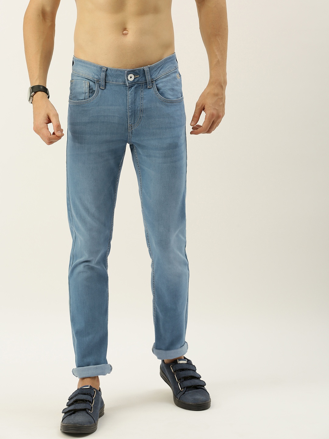 

Flying Machine Men Blue Jackson Skinny Fit Low-Rise Clean Look Stretchable Jeans