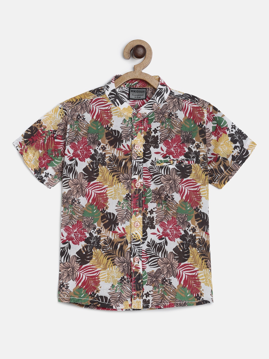 

RIKIDOOS Boys Multicoloured Printed Regular Fit Casual Shirt, Multi