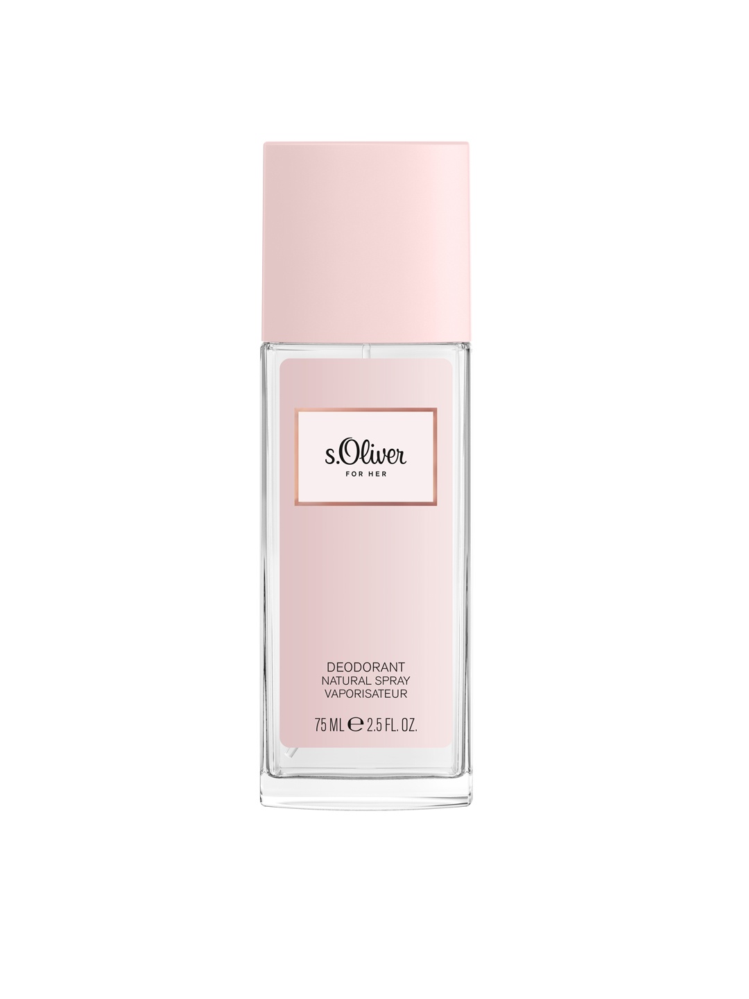 

s.Oliver Women For Her Natural Spray Vaporisateur Deodorant 75 ml, Pink