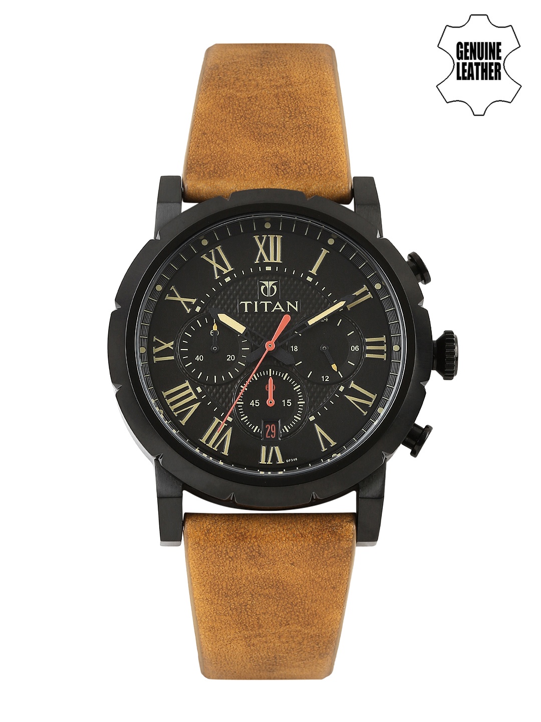 

Titan Men Black Dial Chronograph Watch 90050NL01J