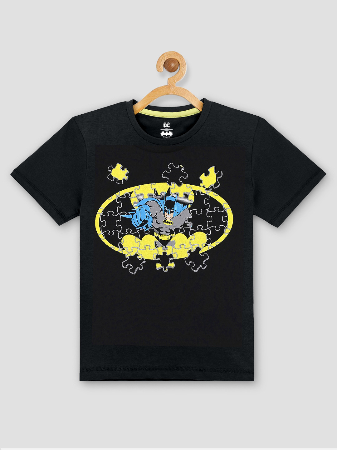 

Kids Ville Batman featured Black Tshirt for Boys