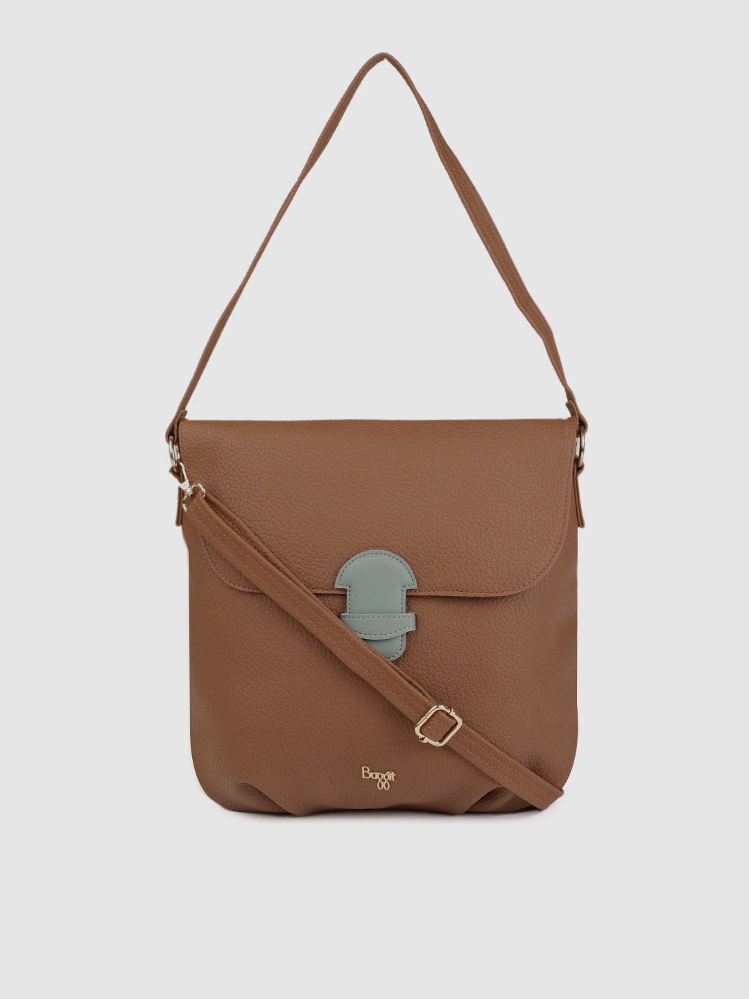 

Baggit Tan Brown Textured WAKANDA RABBIE Hobo Bag