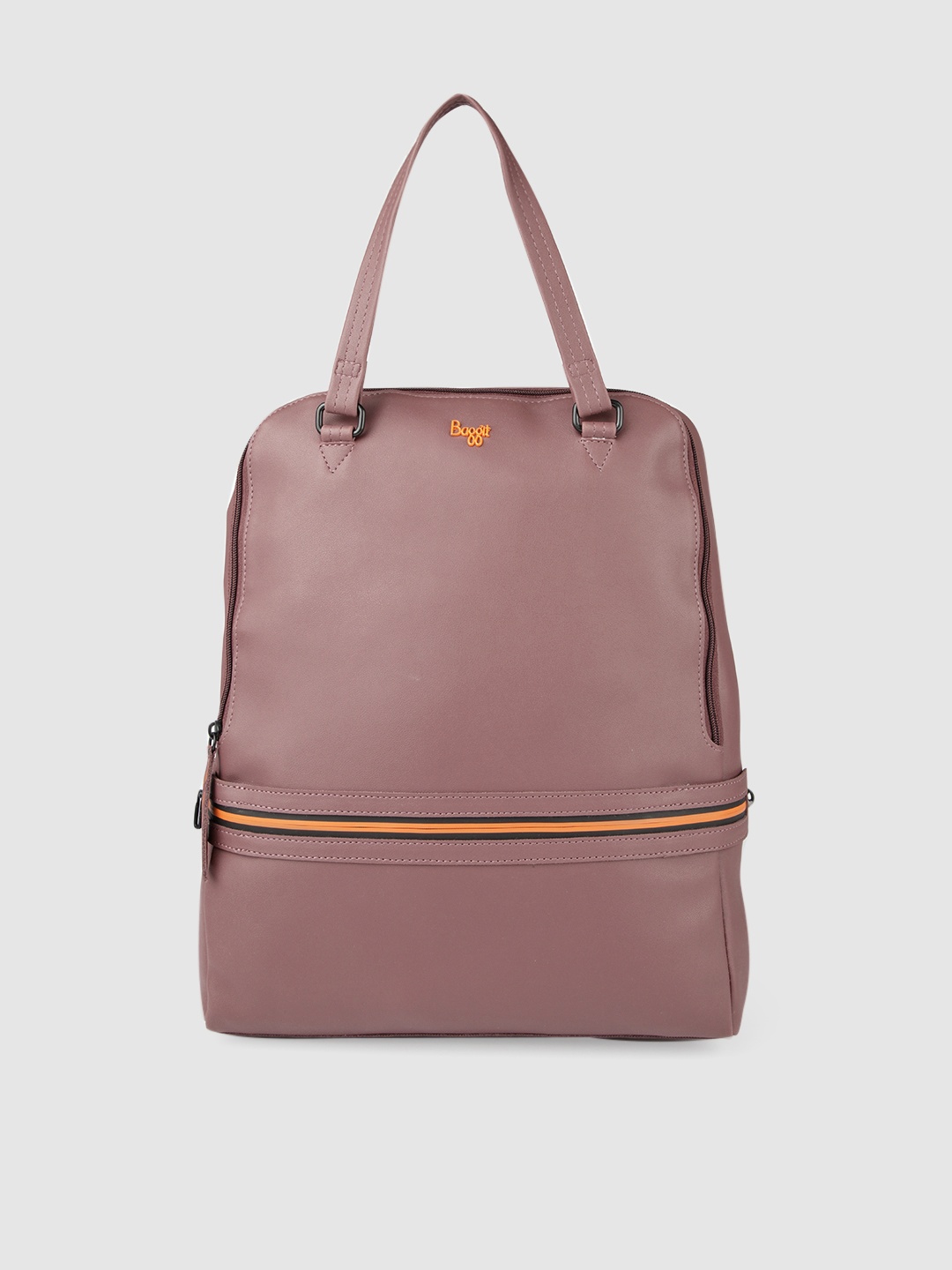 

Baggit Women Pink Solid Backpack Cum Handheld Bag