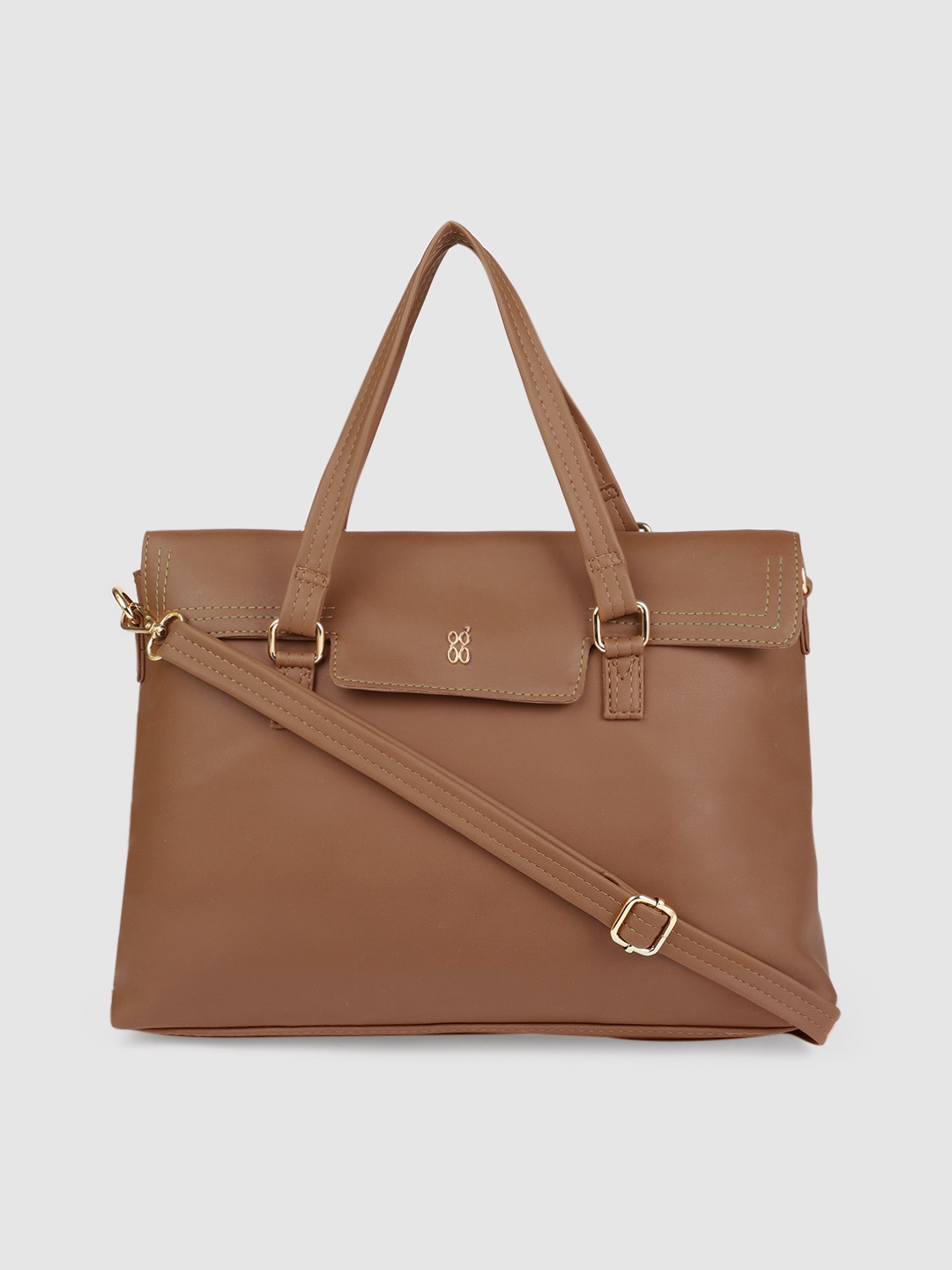 

Baggit Tan Solid DIM E Handheld Bag