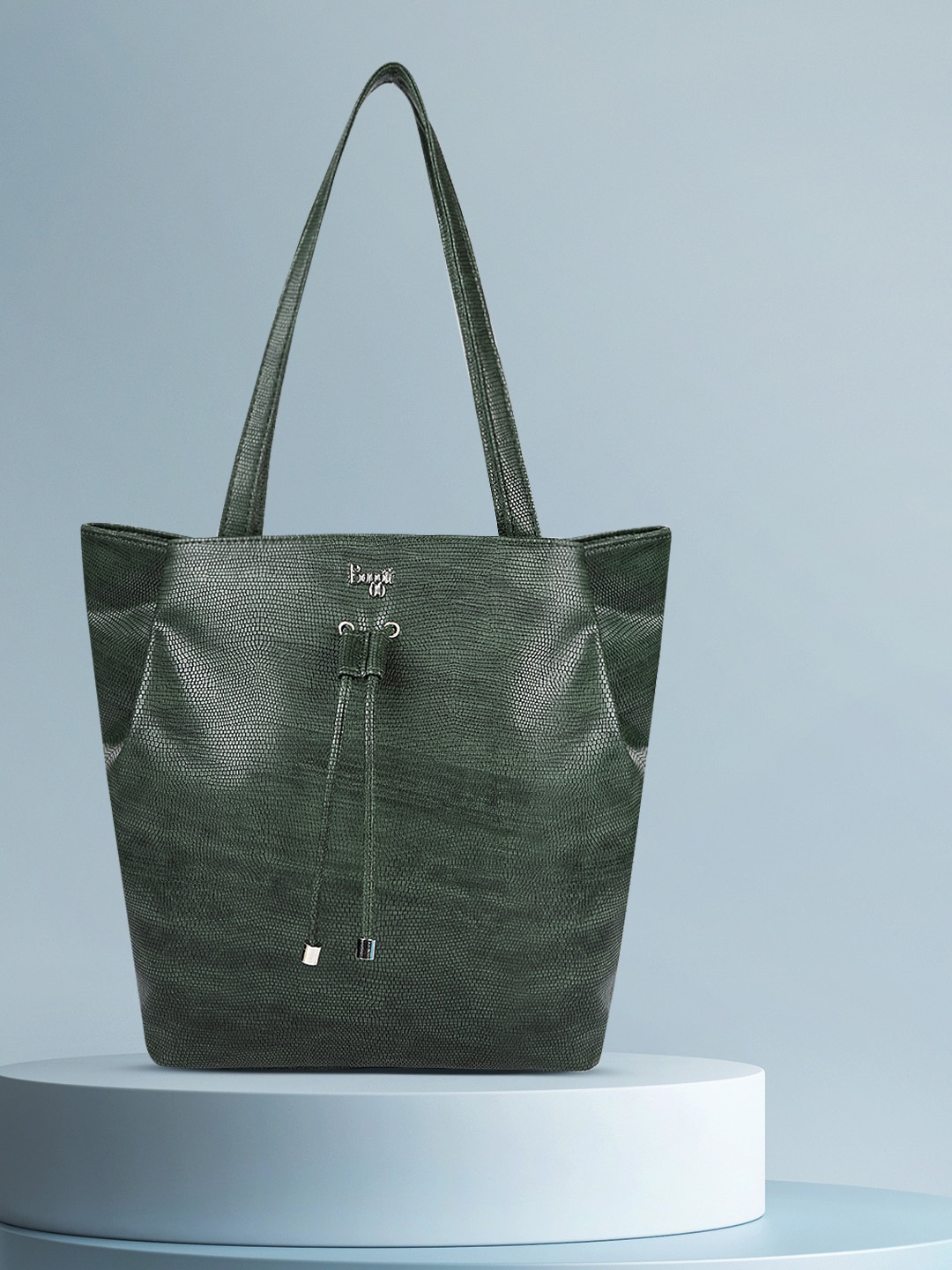 

Baggit Olive Green Animal Textured Shoulder Bag