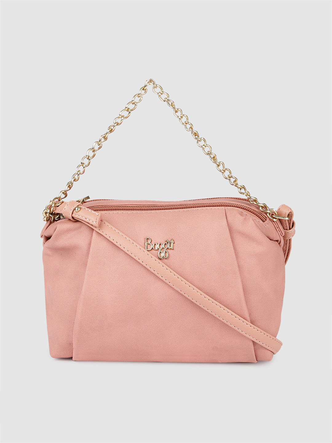 

Baggit Pink Solid Sling Bag