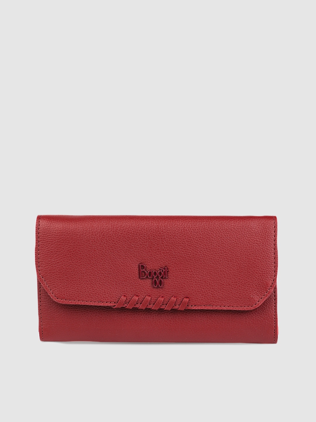 

Baggit Women Red Solid AUDREY Three Fold Wallet
