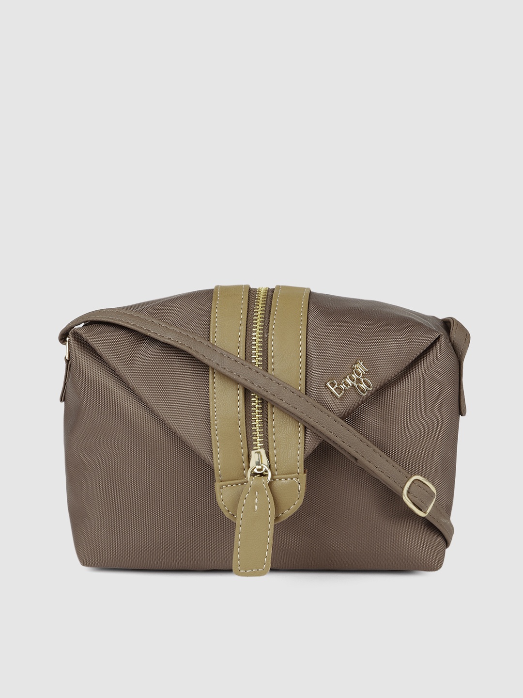 

Baggit Brown Solid Sling Bag