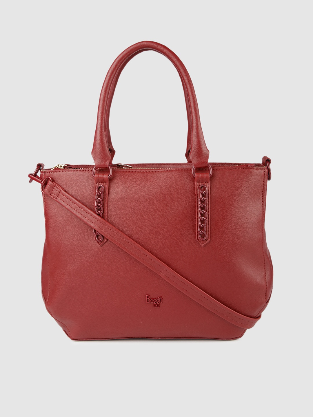 

Baggit Red Solid AUDREY Handheld Bag