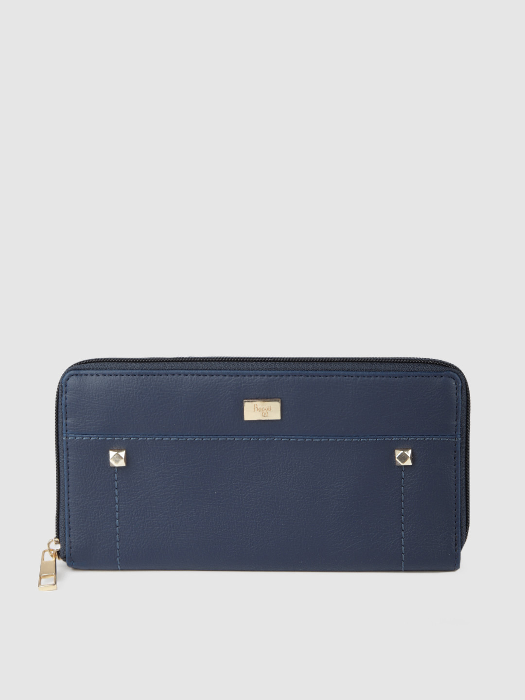 

Baggit Women Blue Solid Zip Around Wallet