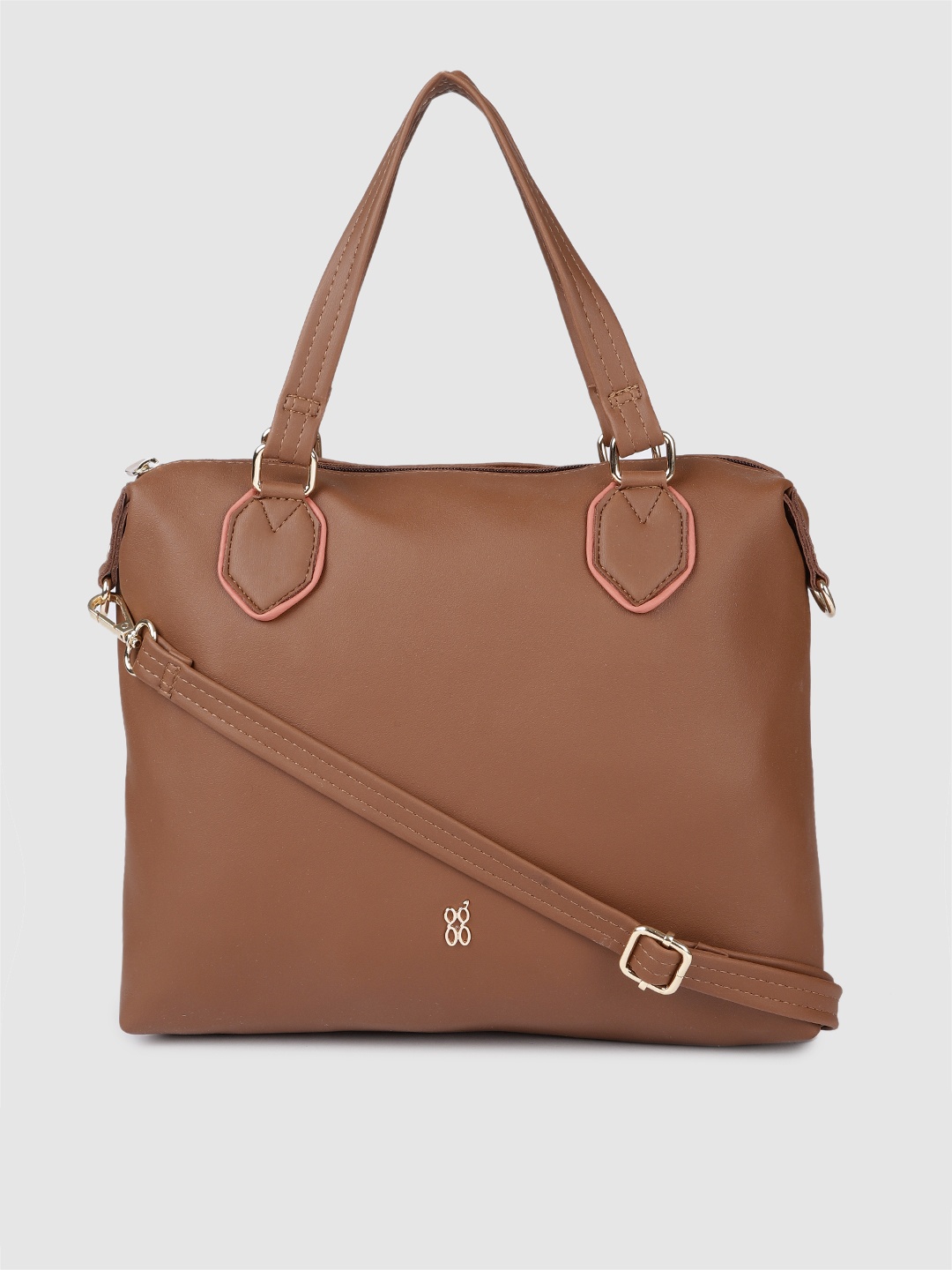 

Baggit Tan Brown Solid Handheld Bag