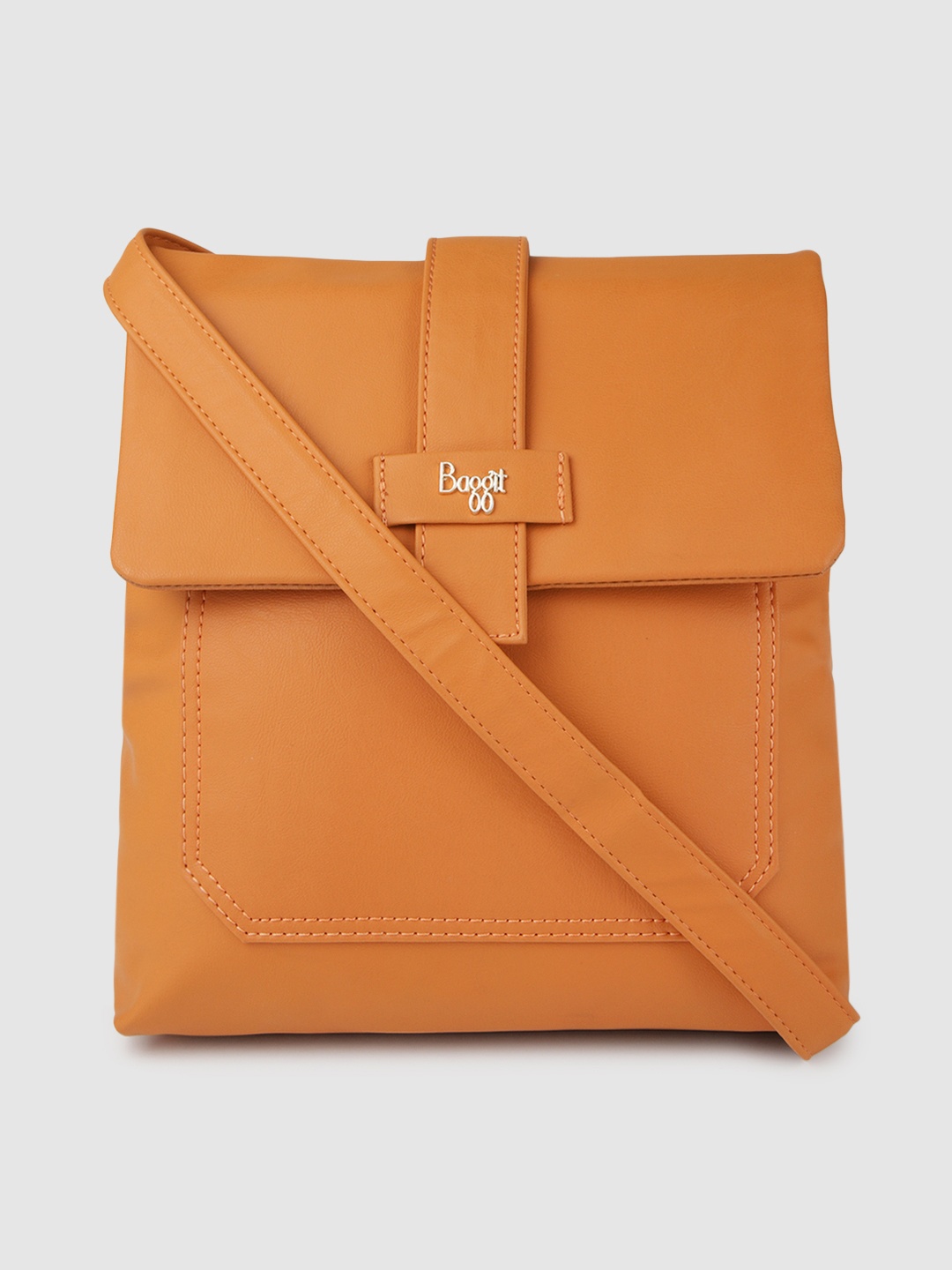 

Baggit Women Orange Solid Backpack Cum Shoulder Bag