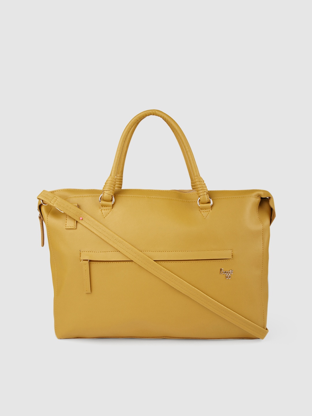 

Baggit Women Yellow Solid Laptop Bag