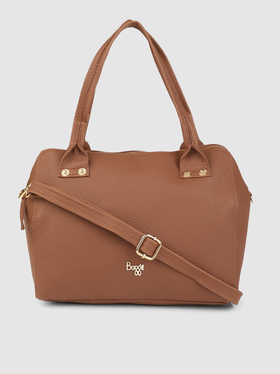

Baggit Tan Brown Solid Handheld Bag
