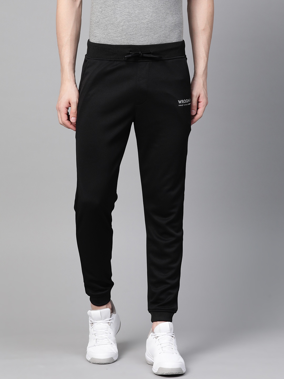 

WROGN ACTIVE Men Black Solid Joggers