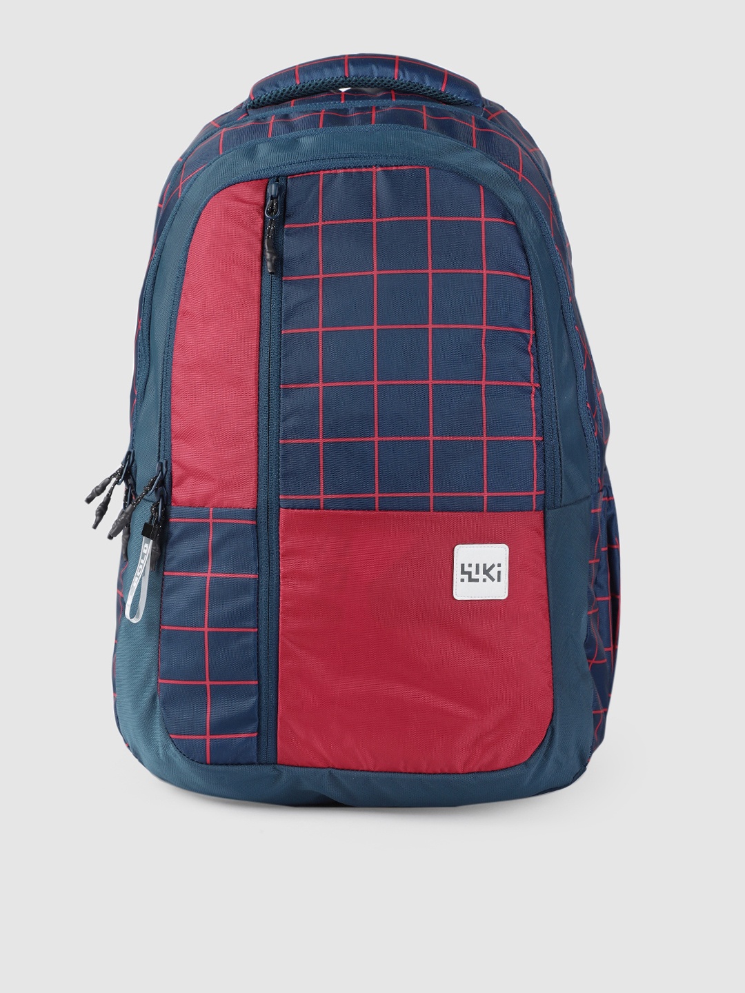 

Wildcraft Unisex Navy Blue & Red Checked WIKI PACK 7 Laptop Backpack