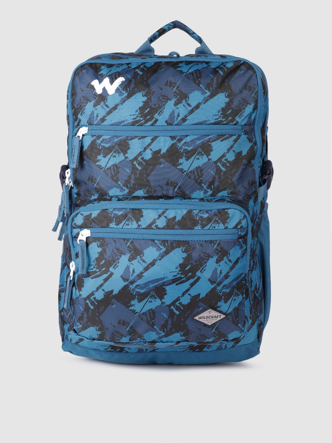 

Wildcraft Unisex Blue & Black Camouflage Backpack