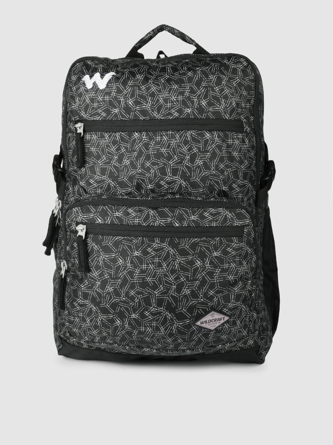 

Wildcraft Unisex Black Geometric Printed Backpack