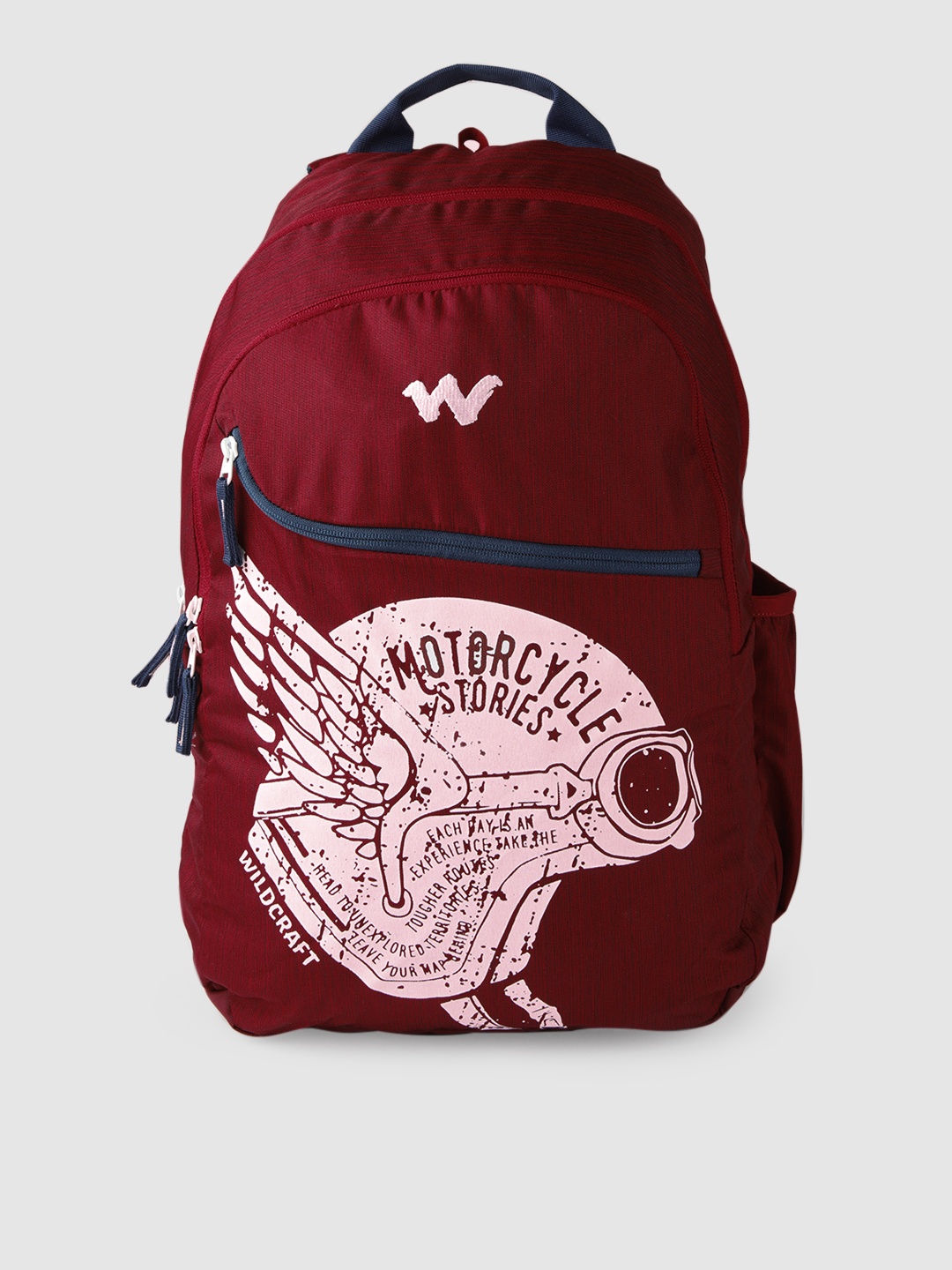 

Wildcraft Unisex Red & White Graphic Blaze2 Helmet Backpack