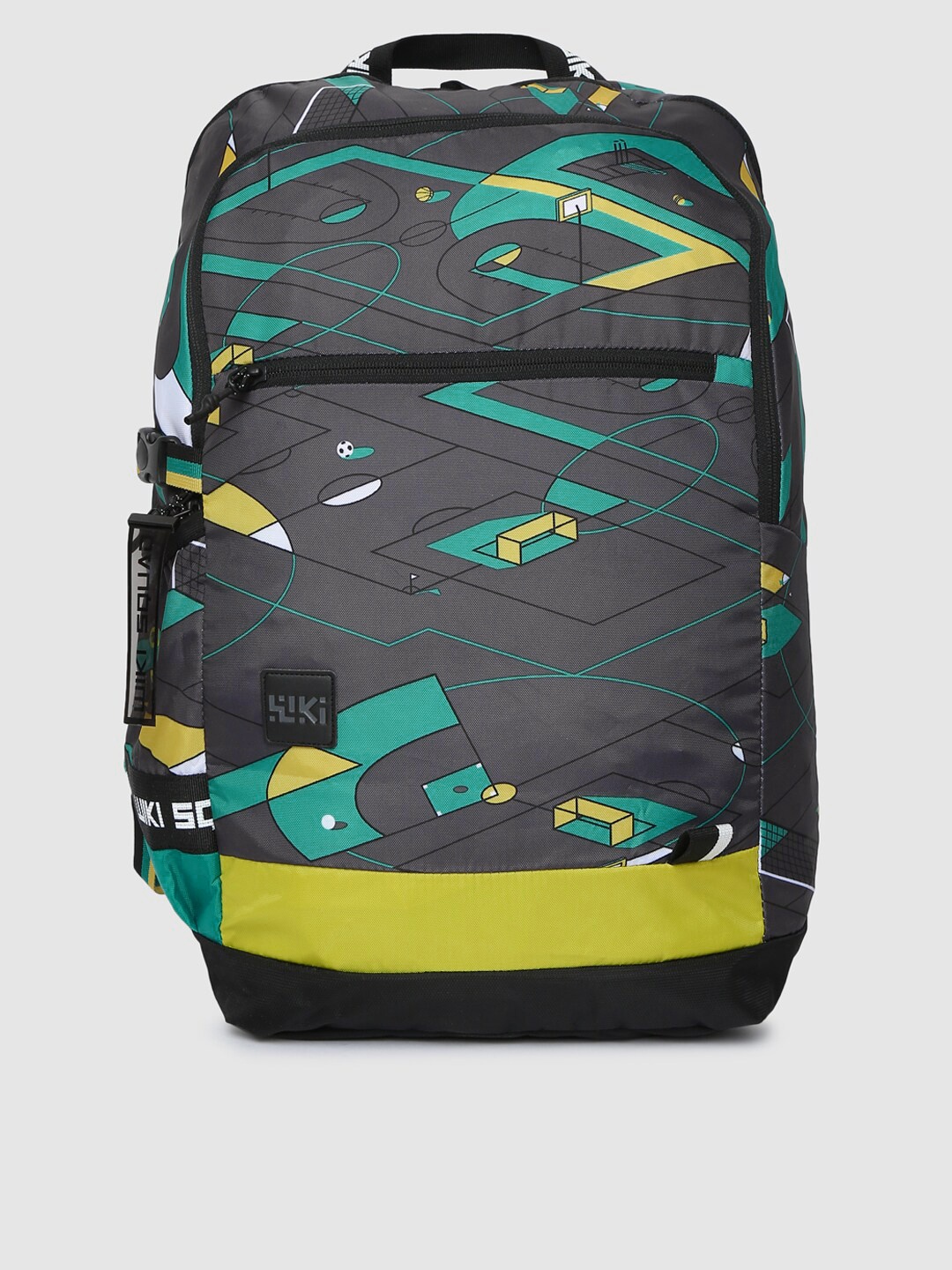 

Wildcraft Unisex Grey Graphic Backpack