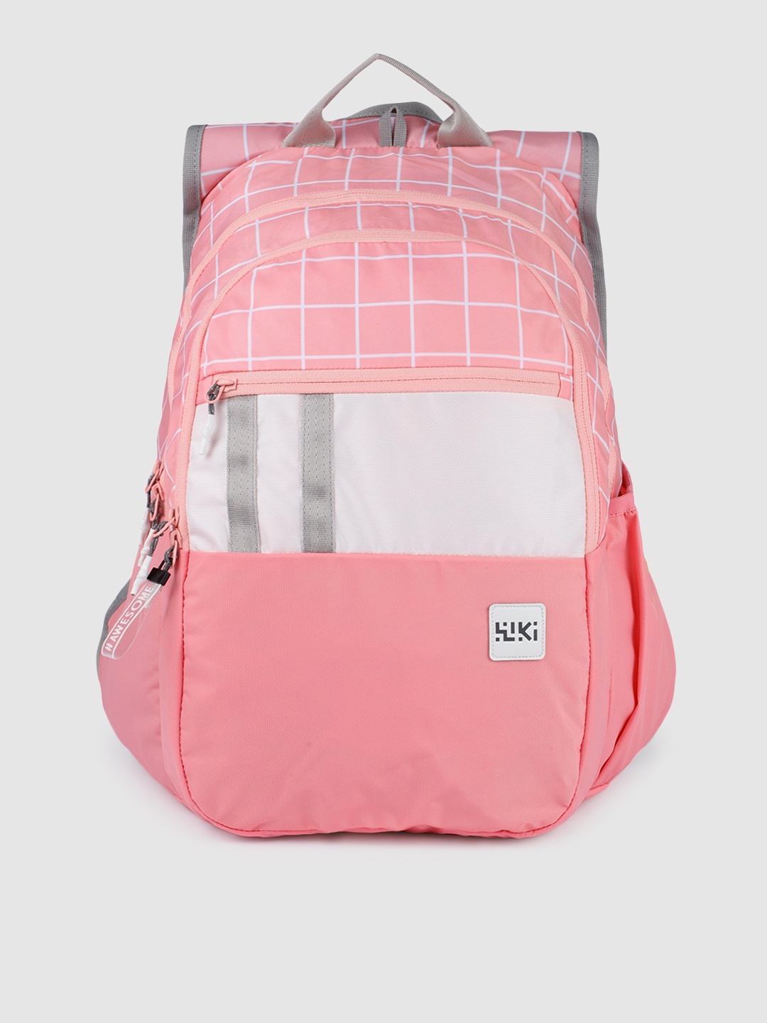 

Wildcraft Unisex Pink SQUAD PRO Checked Backpack