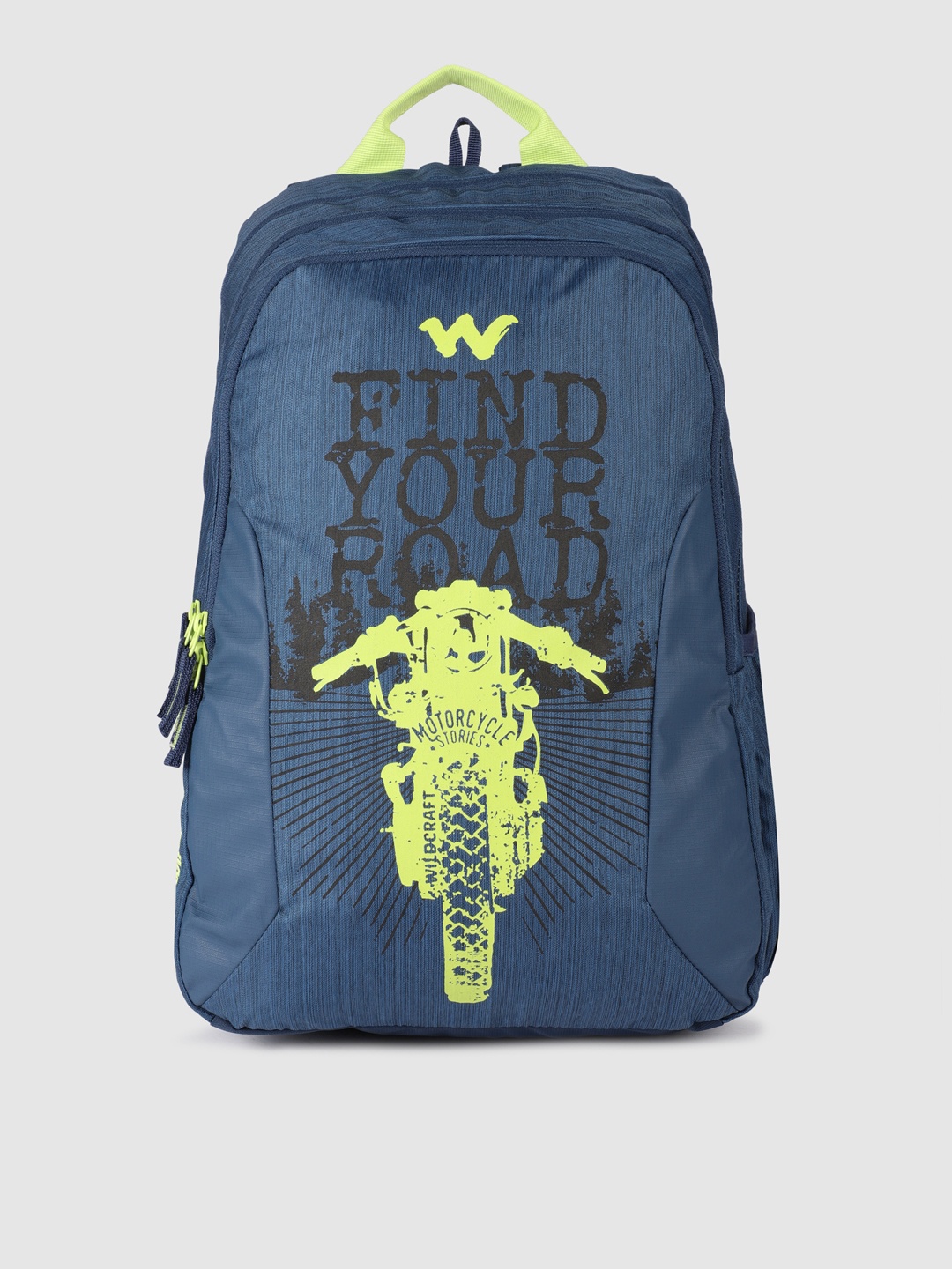 

Wildcraft Unisex Blue & Yellow Blaze3 Bike Top Printed Backpack