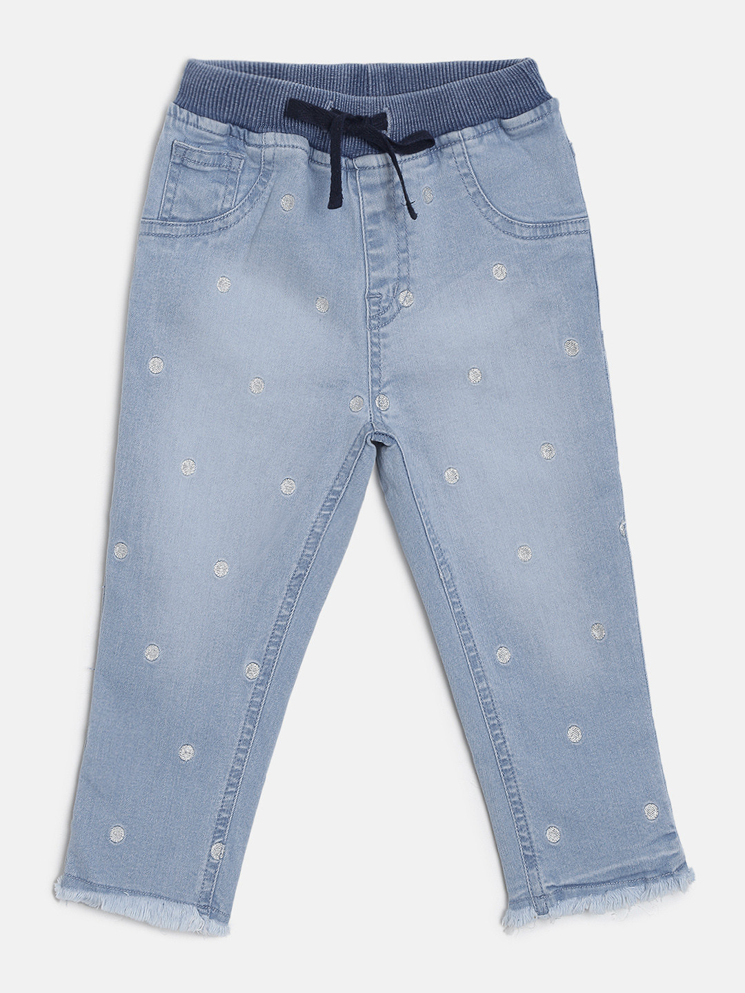 

Gini and Jony Girls Blue Slim Fit Mid-Rise Clean Look Stretchable Jeans