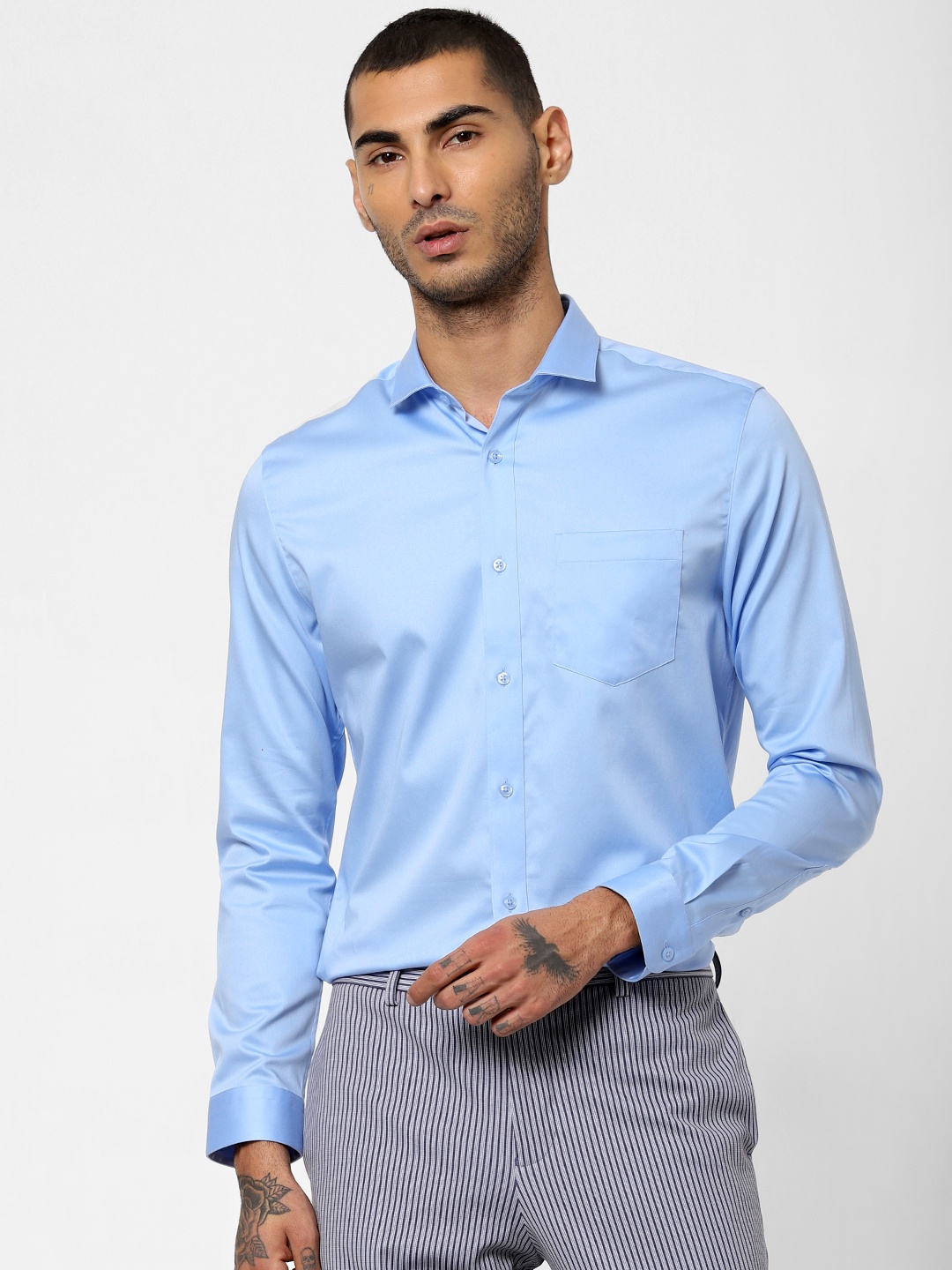 

Jack & Jones Men Blue Slim Fit Casual Shirt