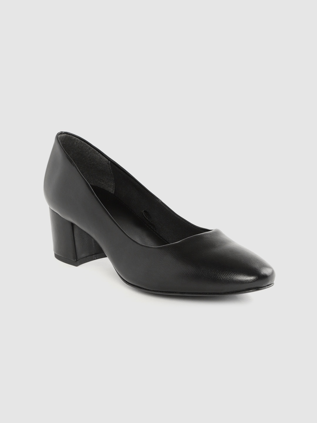 

Carlton London Women Black Solid Formal Pumps