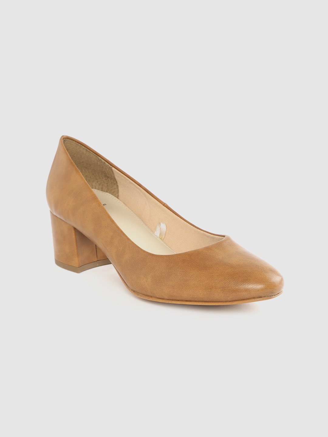 

Carlton London Women Tan Brown Solid Formal Pumps