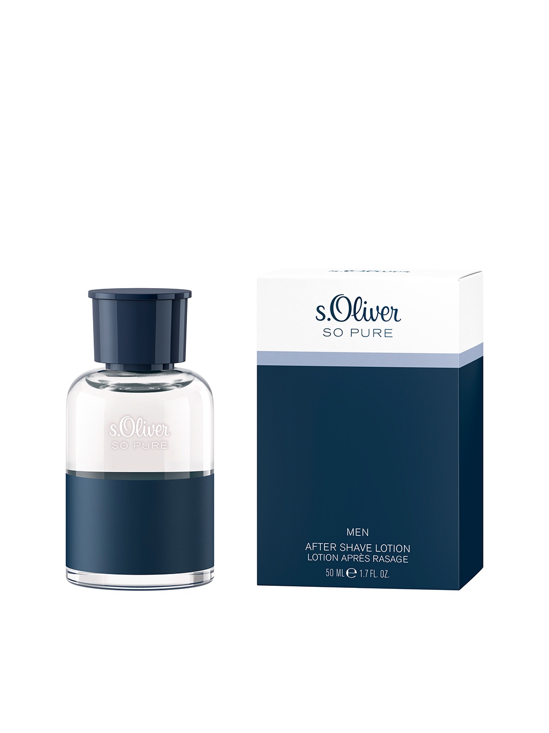 

s.Oliver Men So Pure After Shave Lotion 50 ml, Navy blue