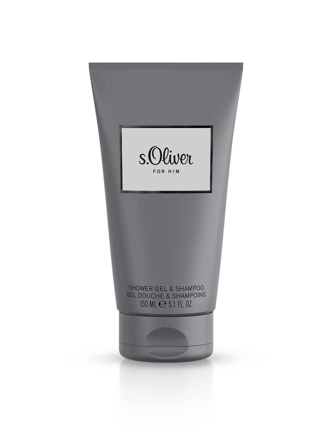 

s.Oliver For Him Luxury Shower Gel & Shampoo 150 ml, Grey