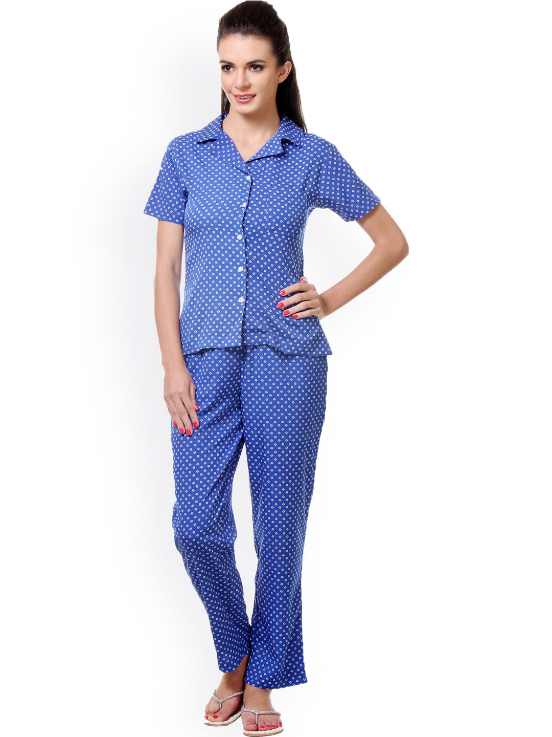

Tweens Blue Printed Night suits