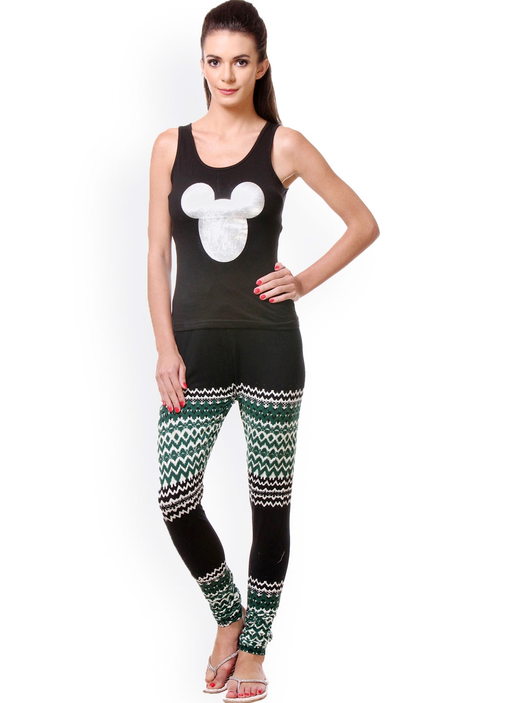 

Tweens Black Printed Lounge Set TW-N-704-PR