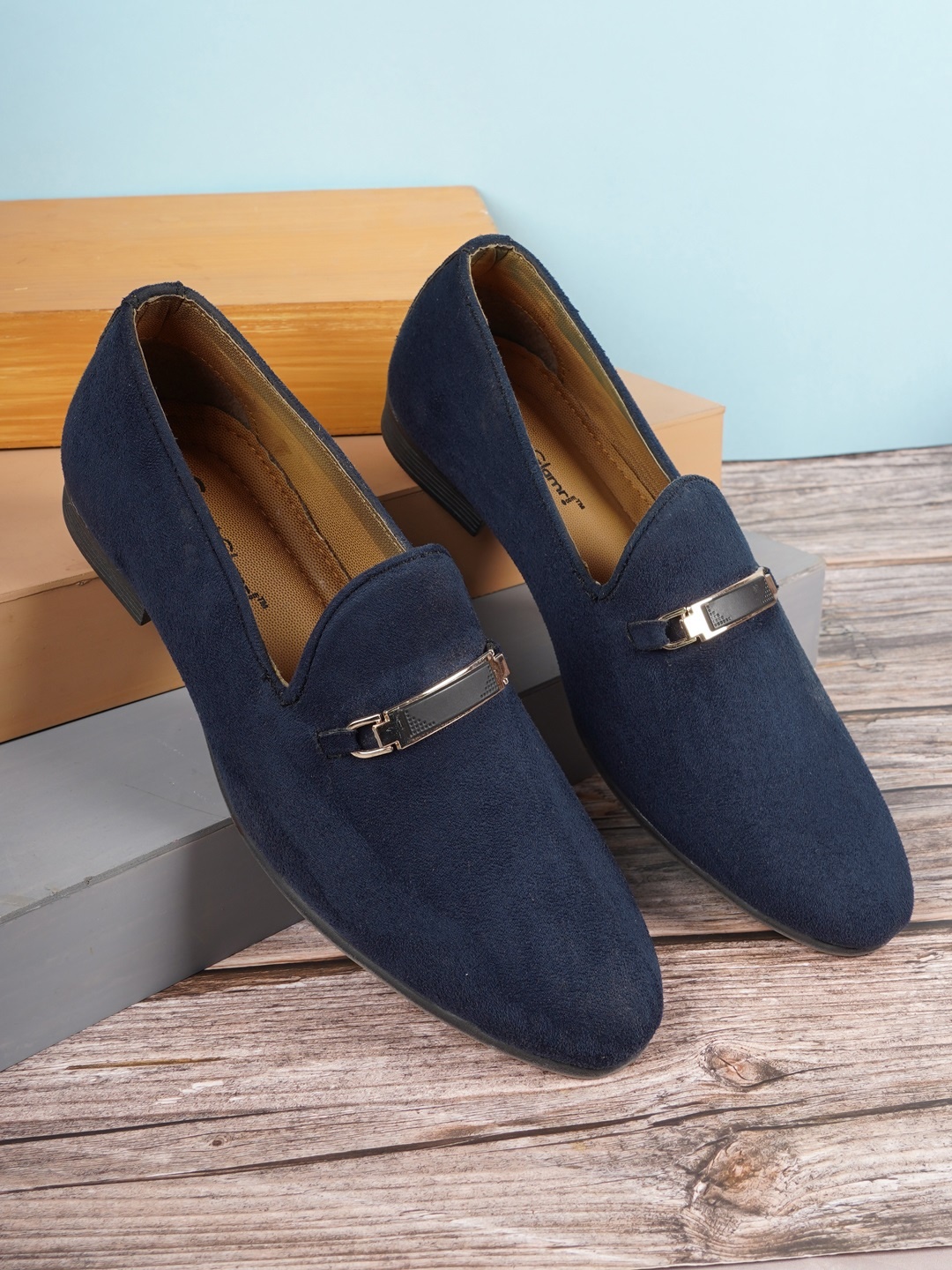 

Get Glamr Men Navy Blue Loafers