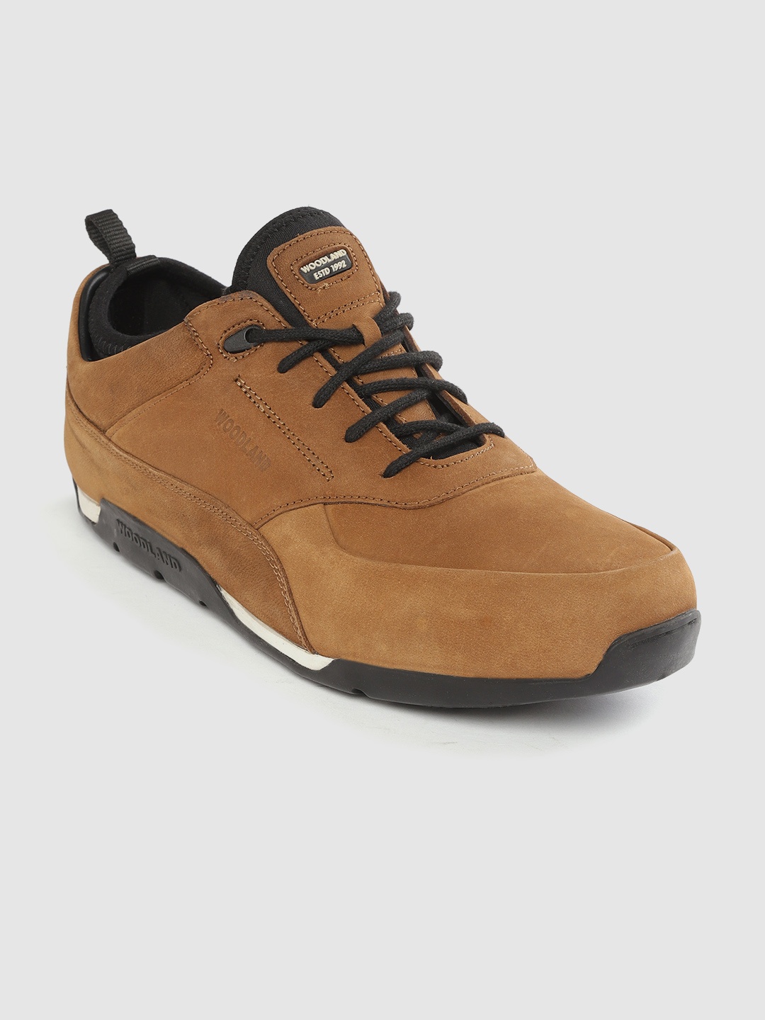 

Woodland Men Brown Nubuck Solid Sneakers