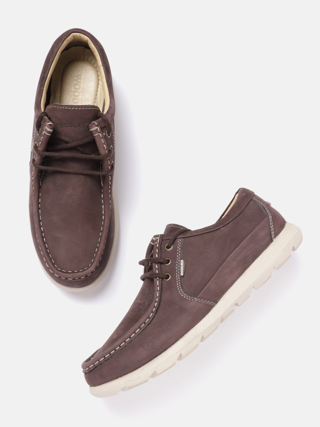 

Woodland Men Everyday Nubuck Sneakers, Coffee brown