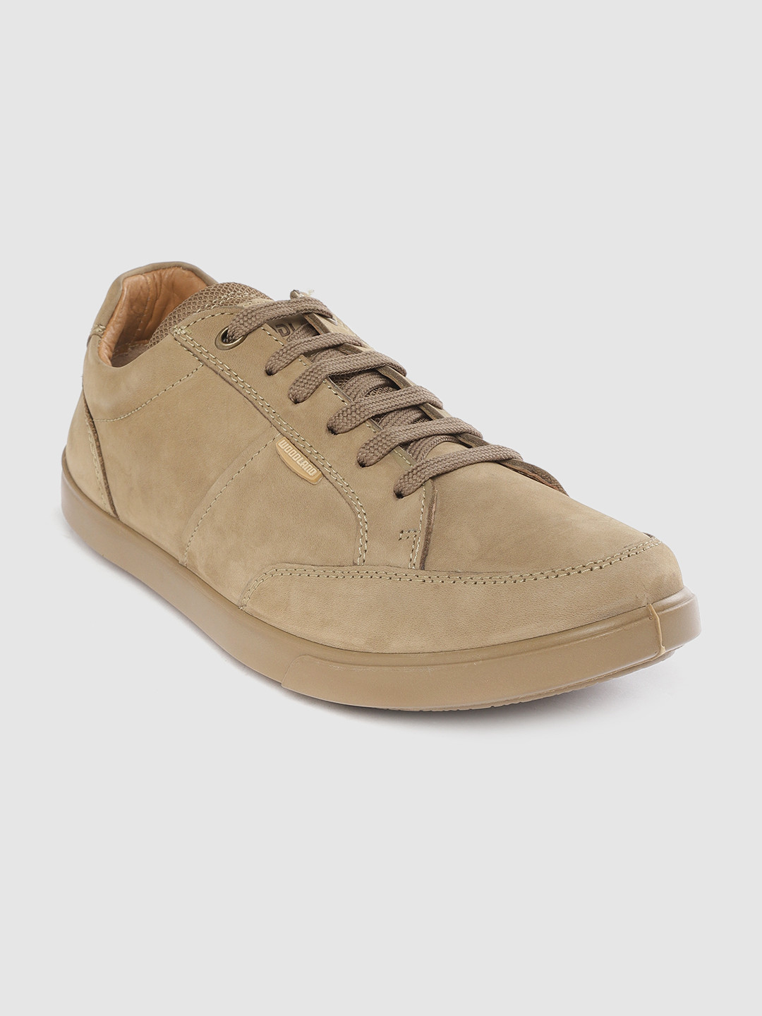 

Woodland Men Khaki Nubuck Solid Sneakers