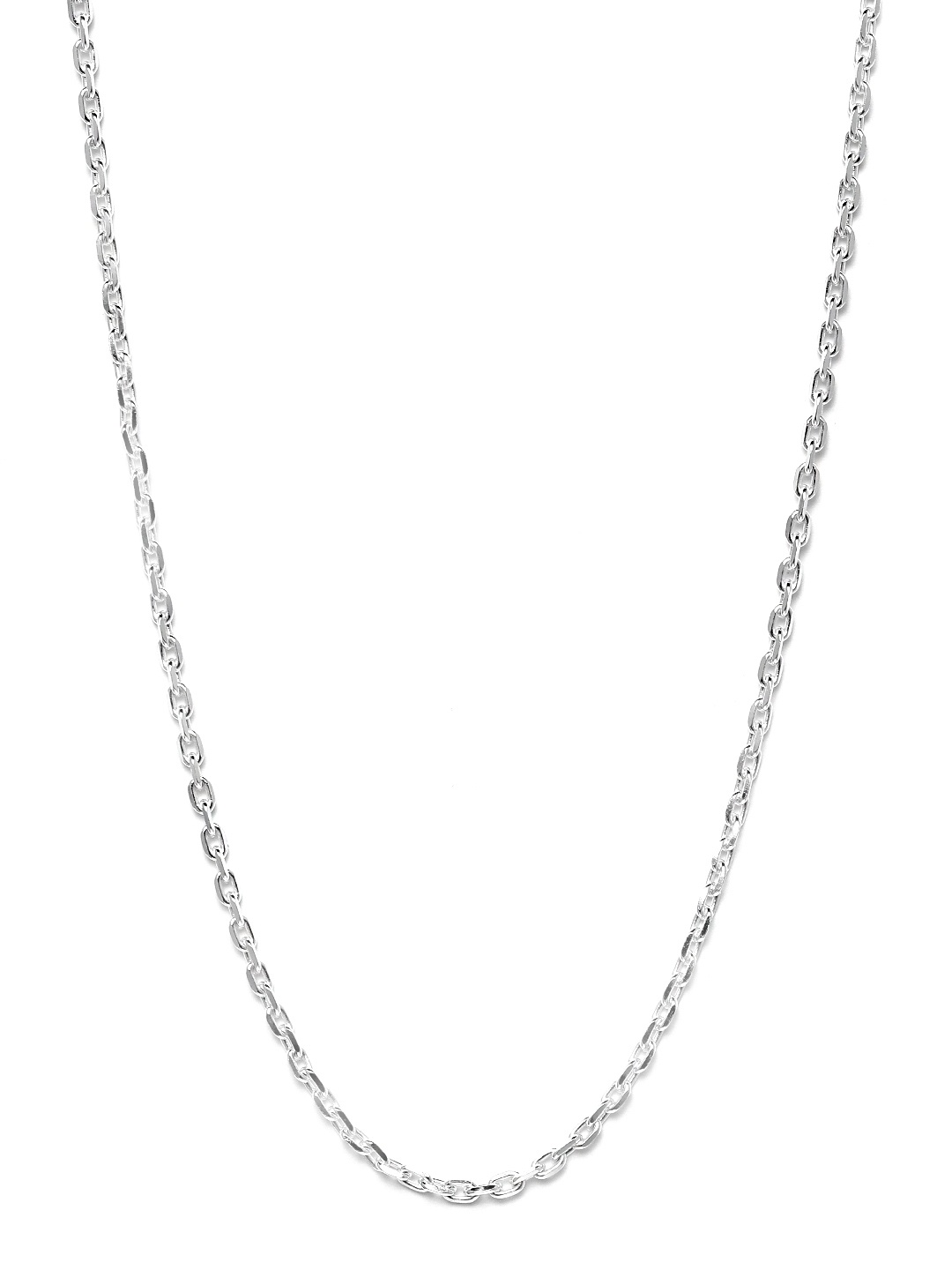 

Clara Men Silver-Toned Rhodium-Plated 92.5 Sterling Silver Chain