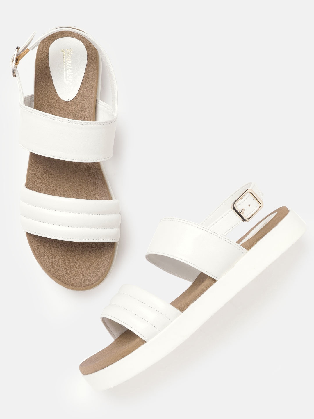 

Roadster Women White Solid Open Toe Flats