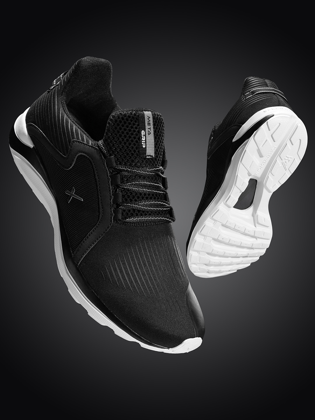 

HRX by Hrithik Roshan Men Black Solid Meta Grip 1.0 Running Shoes