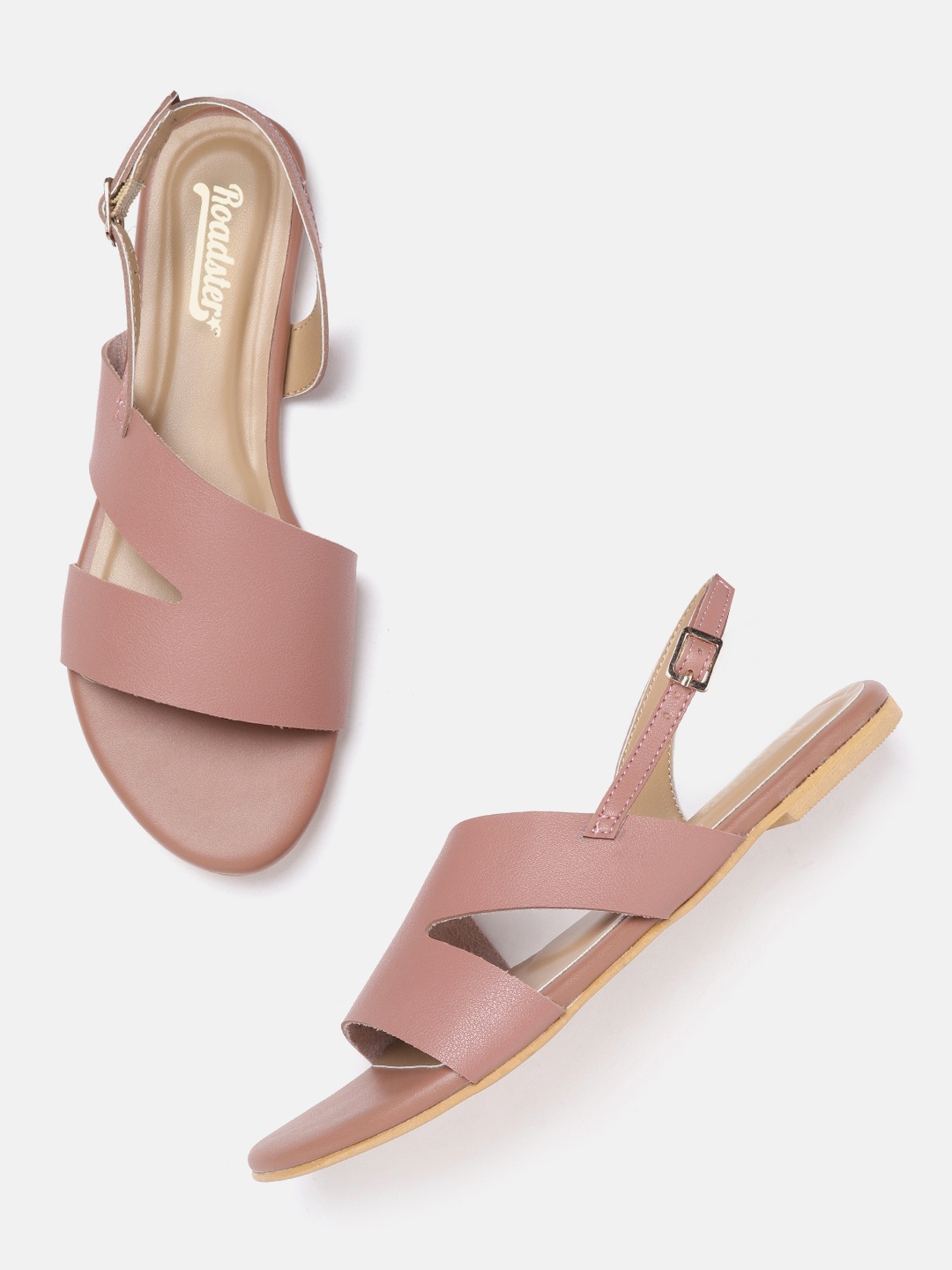 

Roadster Women Dusty Pink Solid Open Toe Flats