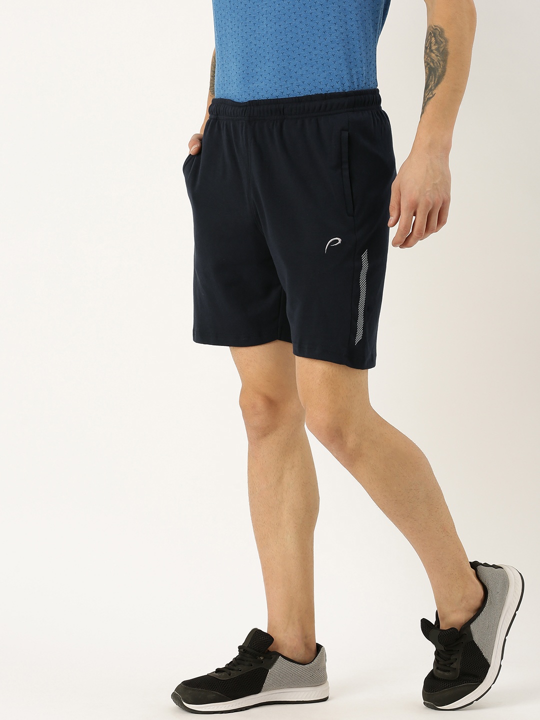 

Proline Active Men Navy Blue Solid Regular Fit Sports Shorts