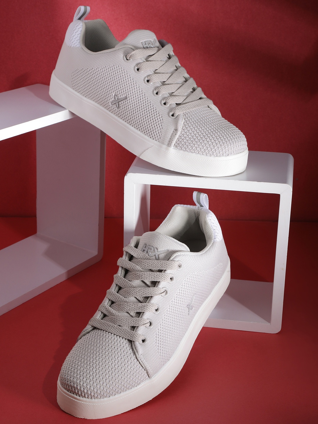 

HRX by Hrithik Roshan Women Grey Solid Fly Sneakers